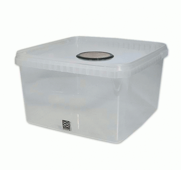 Aufzuchtbox TopLine S/1 mit 50 mm Edelstahlgaze, 3 Liter